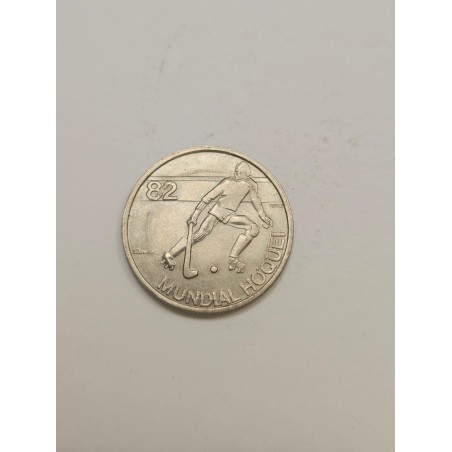 Moeda Comemorativa Portugal 2$50 Escudos 1982 - Hóquei em Patins (Atleta)