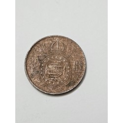 Moeda Brasil Império 20 réis 1869 Dom Pedro II MBC