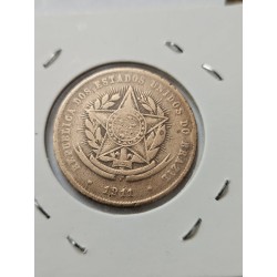Moeda Brasil república 20 reis 1911 bronze vintém MBC