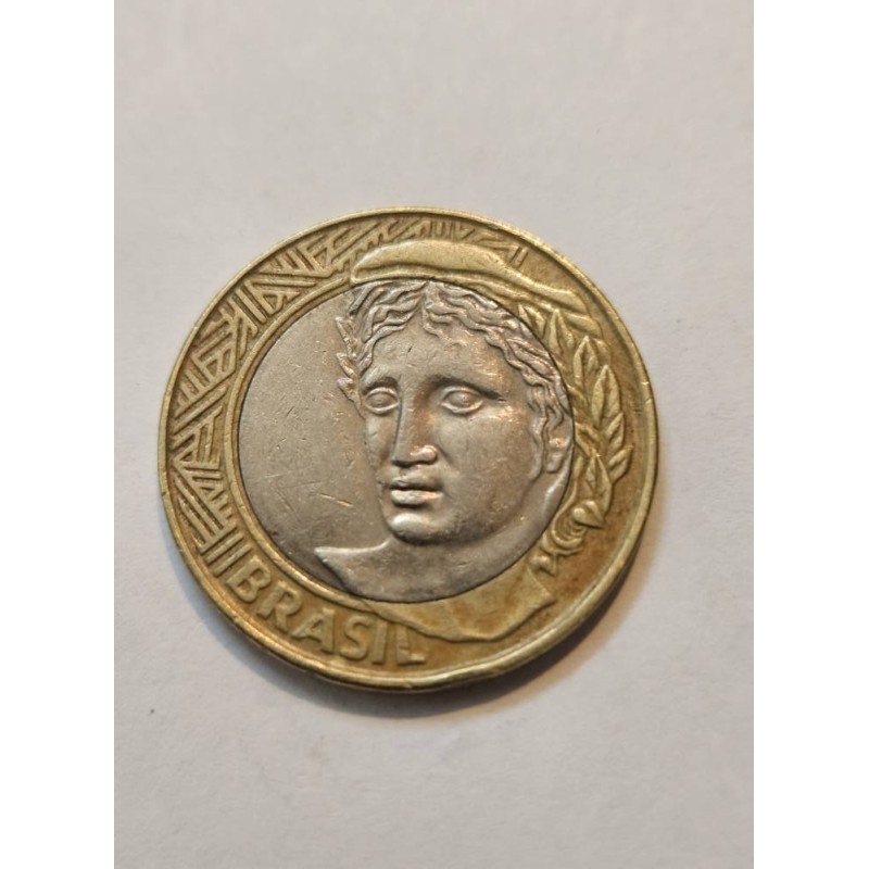 Moeda Brasil 1 real 1999 Alpaca data dificil MBC