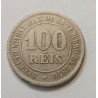Moeda Brasil Império 100 réis 1883 MBC