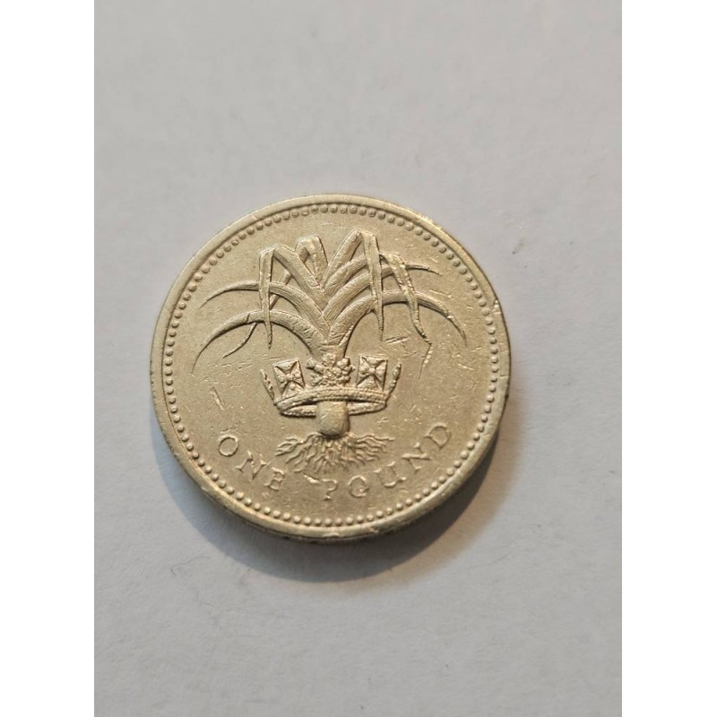 Moeda da Inglaterra 1 libra 1985 Rainha Elizabeth II