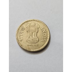 Moeda da Índia 5 rúpias 2010