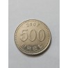 Moeda da Coreia do Sul 500 won 2007