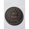Moeda Brasil 40 réis 1912 bronze republica