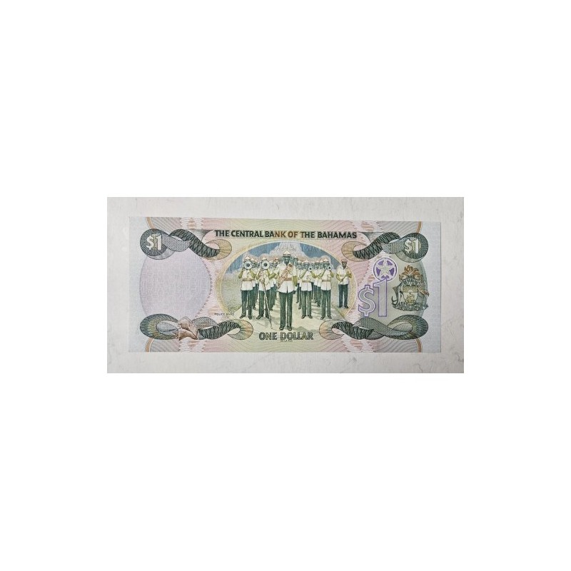Cédula de Bahamas 1 dólar 2001 P69 FE