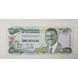 Cédula de Bahamas 1 dólar 2001 P69 FE