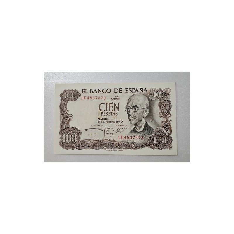 Cédula da Espanha 100 pesetas P152 FE 1974