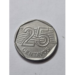 Moeda Brasil 25 centavos 1994 Familia Real