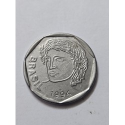 Moeda Brasil 25 centavos 1994 Familia Real