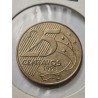 Moeda Brasil 25 centavos 1998 FC