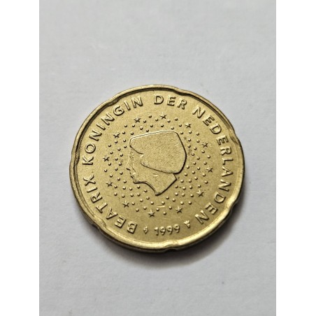 Moeda da Holanda 20 euro cents 1999