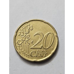 Moeda da Holanda 20 euro cents 1999