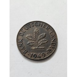 Moeda da Alemanha 10 pfenning 1949 J