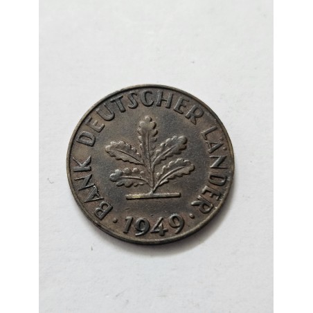 Moeda da Alemanha 10 pfenning 1949 J