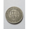 Moeda Brasil Império 100 réis 1885 cuproniquel