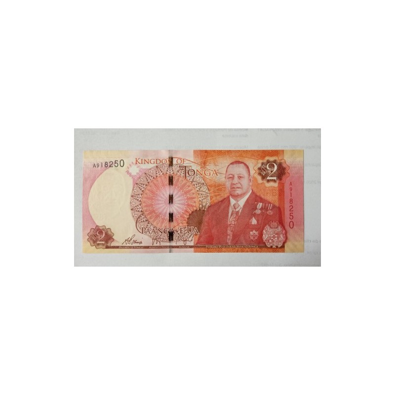 Cédula de Tonga 2 panga P64 FE