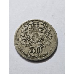 Moeda de Portugal 50 centavos 1931 MBC