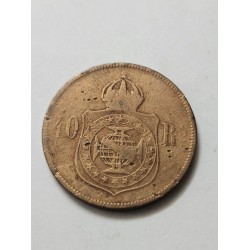 Moeda Brasil 40 réis 1880 data dificil MBC