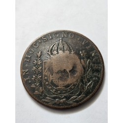 Moeda Brasil império 80 reis 1830 Rio