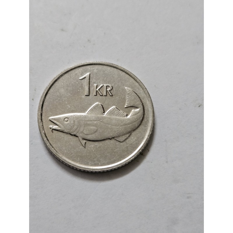 Moeda da Islandia 1 coroa 2011