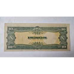 Cédula das Filipinas 10 pesos Ocupação Japonesa Soberba