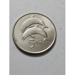 Moeda da Islandia 5 coroas 2008