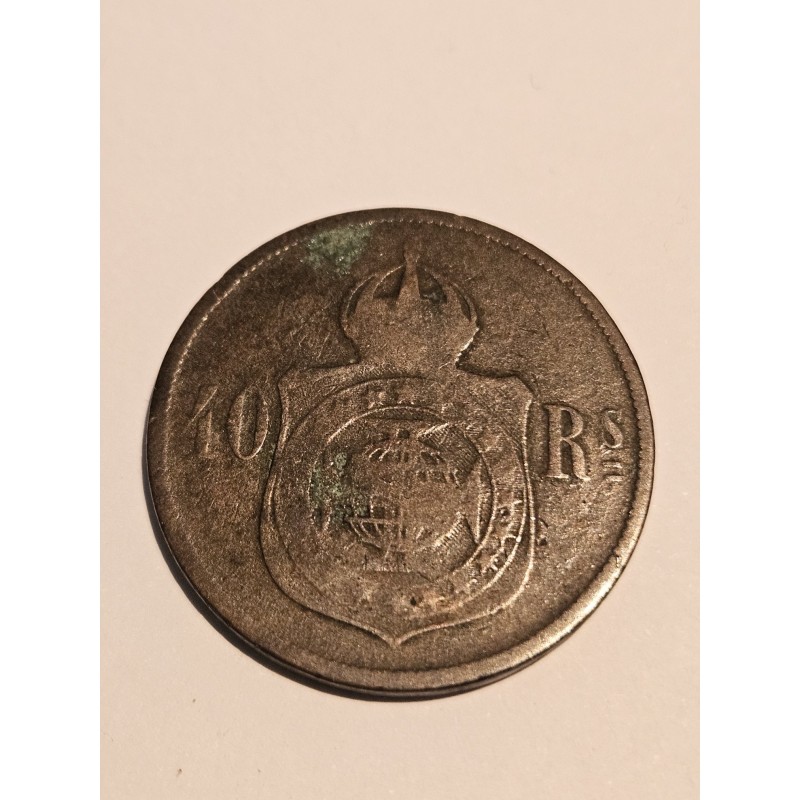 Moeda Brasil Império 40 reis 1873