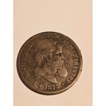 Moeda Brasil Império 40 reis 1873