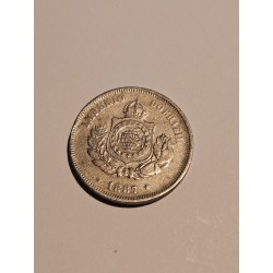 Moeda Brasil império 50 reis 1887 cuproniquel