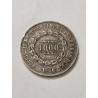 Moeda Brasil Império 1000 réis 1860 prata terceiro sistema MBC