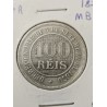 Moeda Brasil império 100 réis 1888 MBC-S