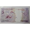 Cédula Brasil 5 reais LG FE