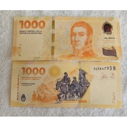 Cédula da Argentina 1000 pesos FE 2023 San Martin