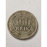 Moeda Brasil 100 réis 1887 império mbc