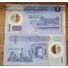 Cédula da Líbia 1 dinar polímero FE