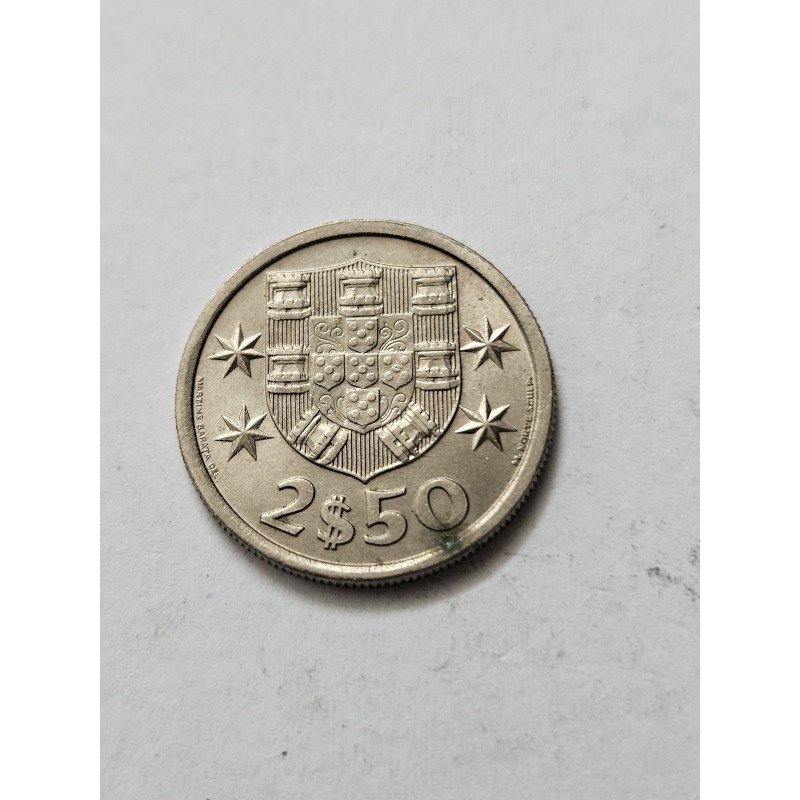 Moeda de Portugal 2$50 escudos 1967