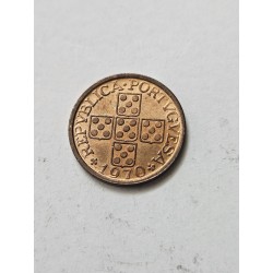 Moeda de Portugal 20 centavos 1970