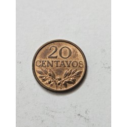 Moeda de Portugal 20 centavos 1970