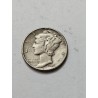 Moeda dos Estados Unidos 1 dime 10 cents 1945 Mercury Dime MBC