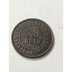 Moeda brasil 20 réis 1912 vintém bronze MBC data dificil