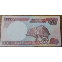 Cédula da Nigéria 100 Naira 1999 FE P28