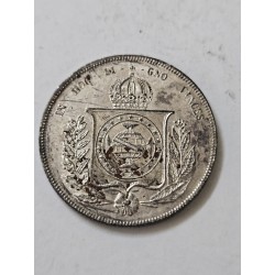 Moeda Brasil republica 1000 réis 1862 MBCS