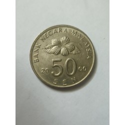 Moeda da Malásia 50 sen 2000