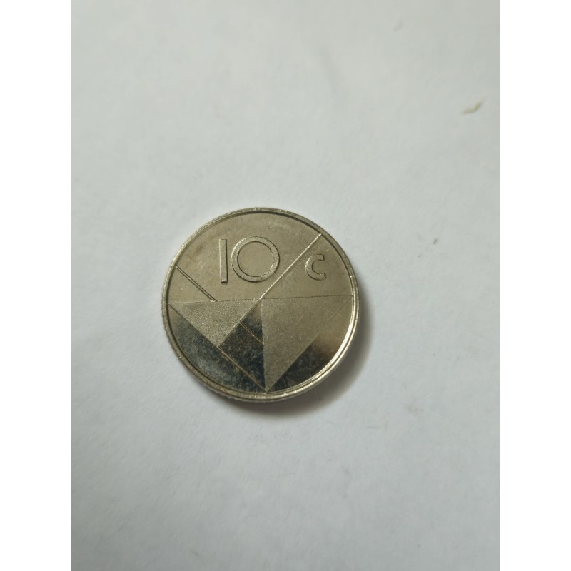Moeda de Aruba 10 cents 1995