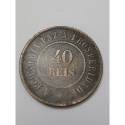Moeda Brasil republica 40 reis 1912 data dificil MBC