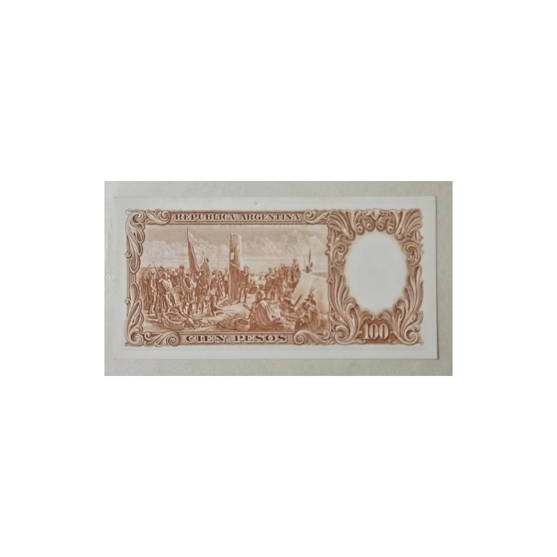 Cédula da Argentina 100 pesos P277 FE