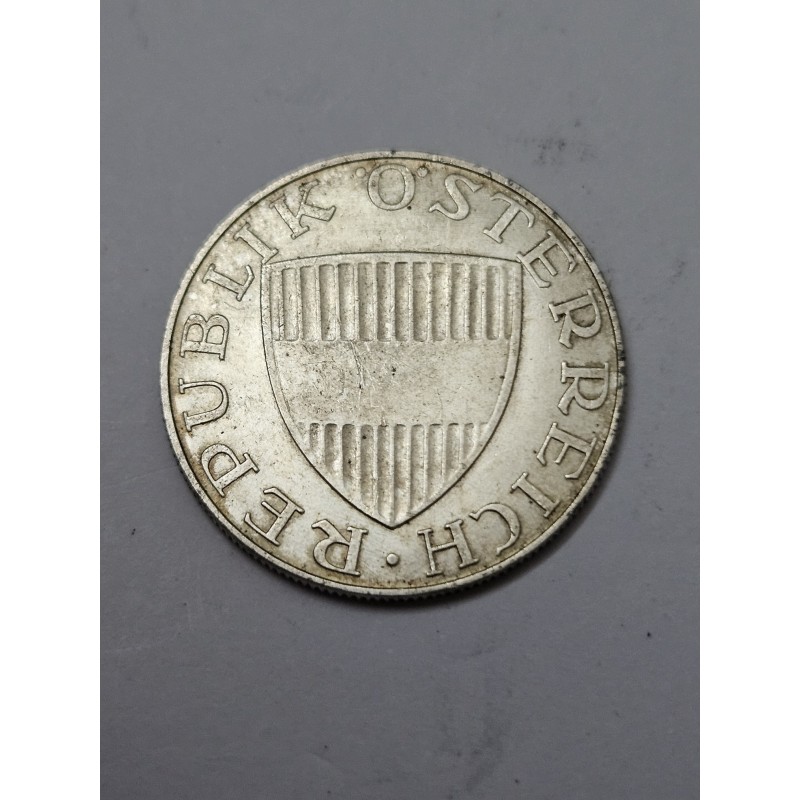 Moeda da Austria 10 shillings 1958 prata 800 10 gramas MBC