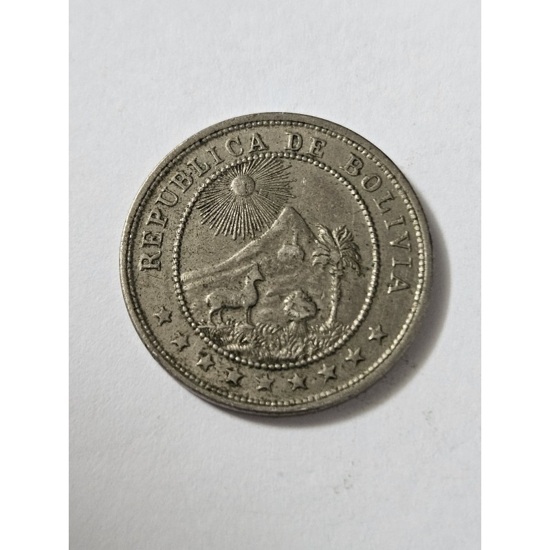 Moeda da Bolivia 10 centavos 1936