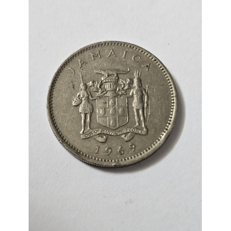 Moeda da Jamaica 10 cents 1969